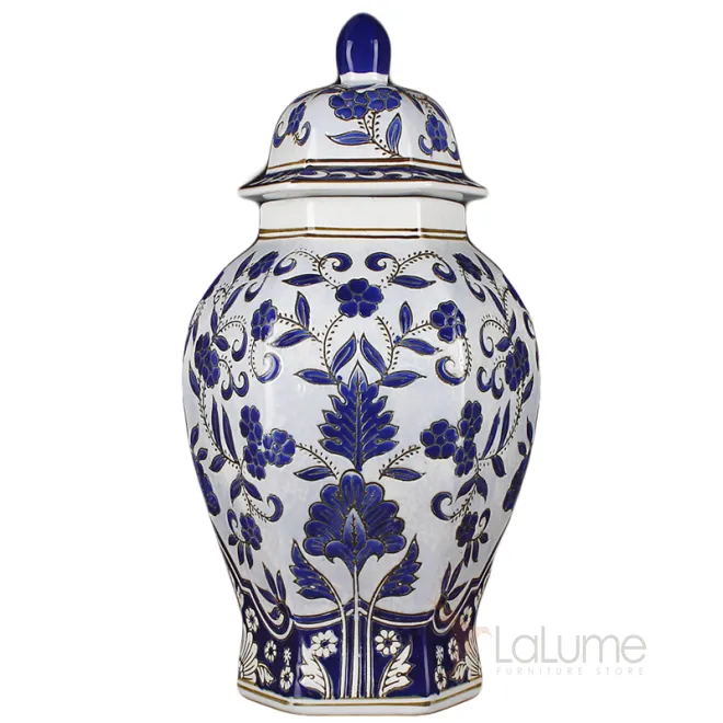 Ваза с крышкой BLUE PATTERN ornament от LaLume