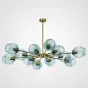 Люстра на штанге MARINE D104 12 lamps Gold/Blue от ImperiumLoft