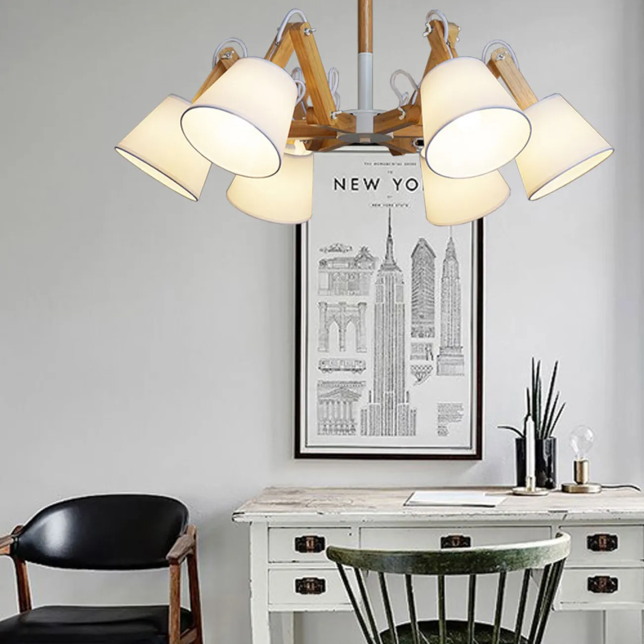 Люстра на штанге MECHANIC от ImperiumLoft