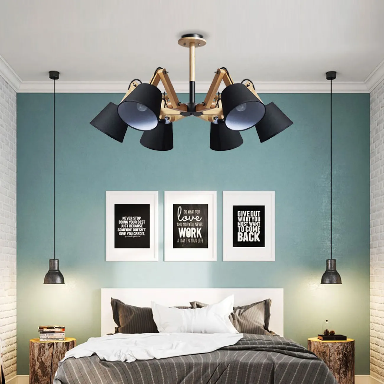 Люстра на штанге MECHANIC от ImperiumLoft