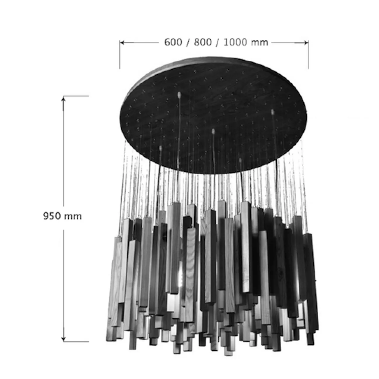 Люстра Wooden September Rain от LaLume