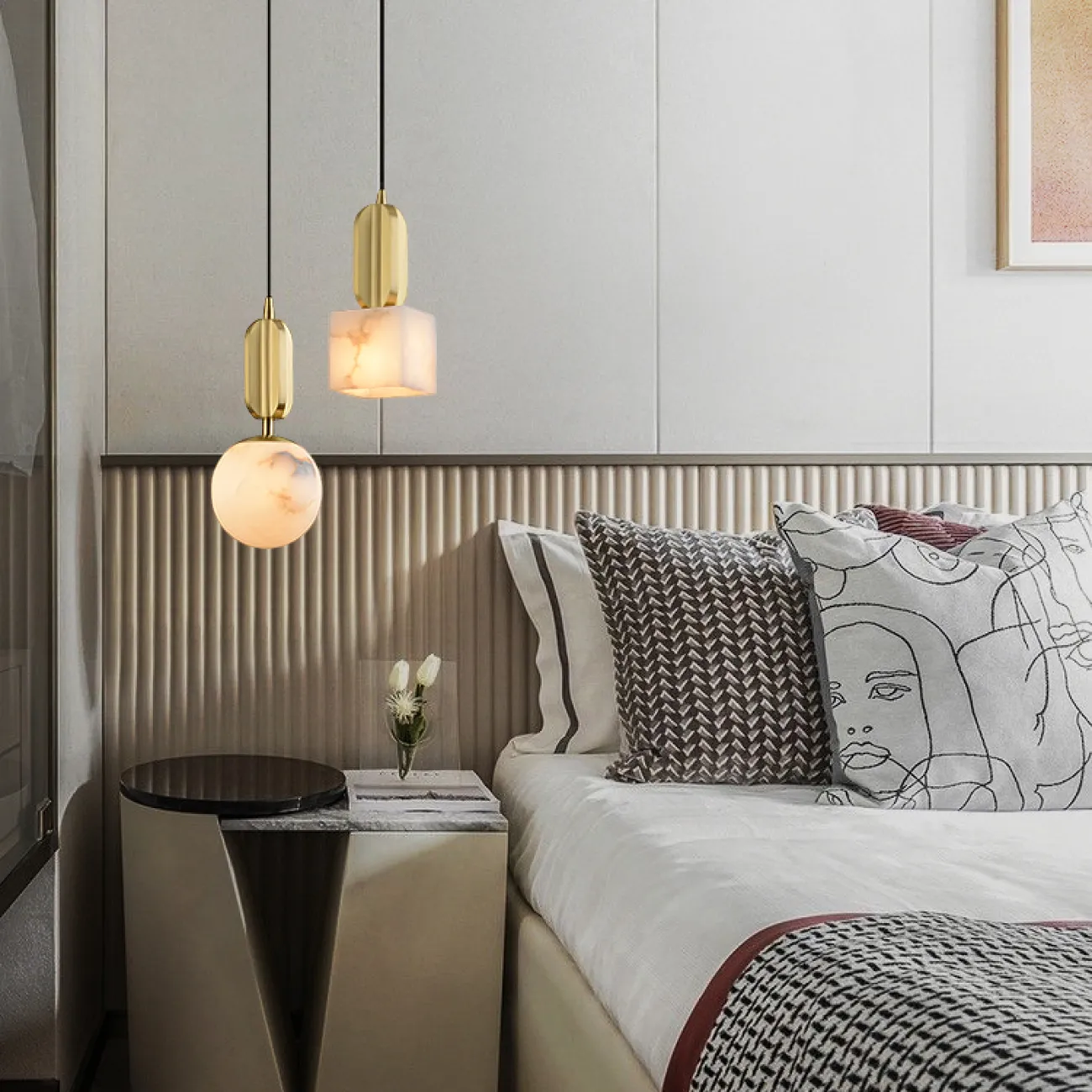 Подвесной светильник VIAL C H12 Brass от ImperiumLoft