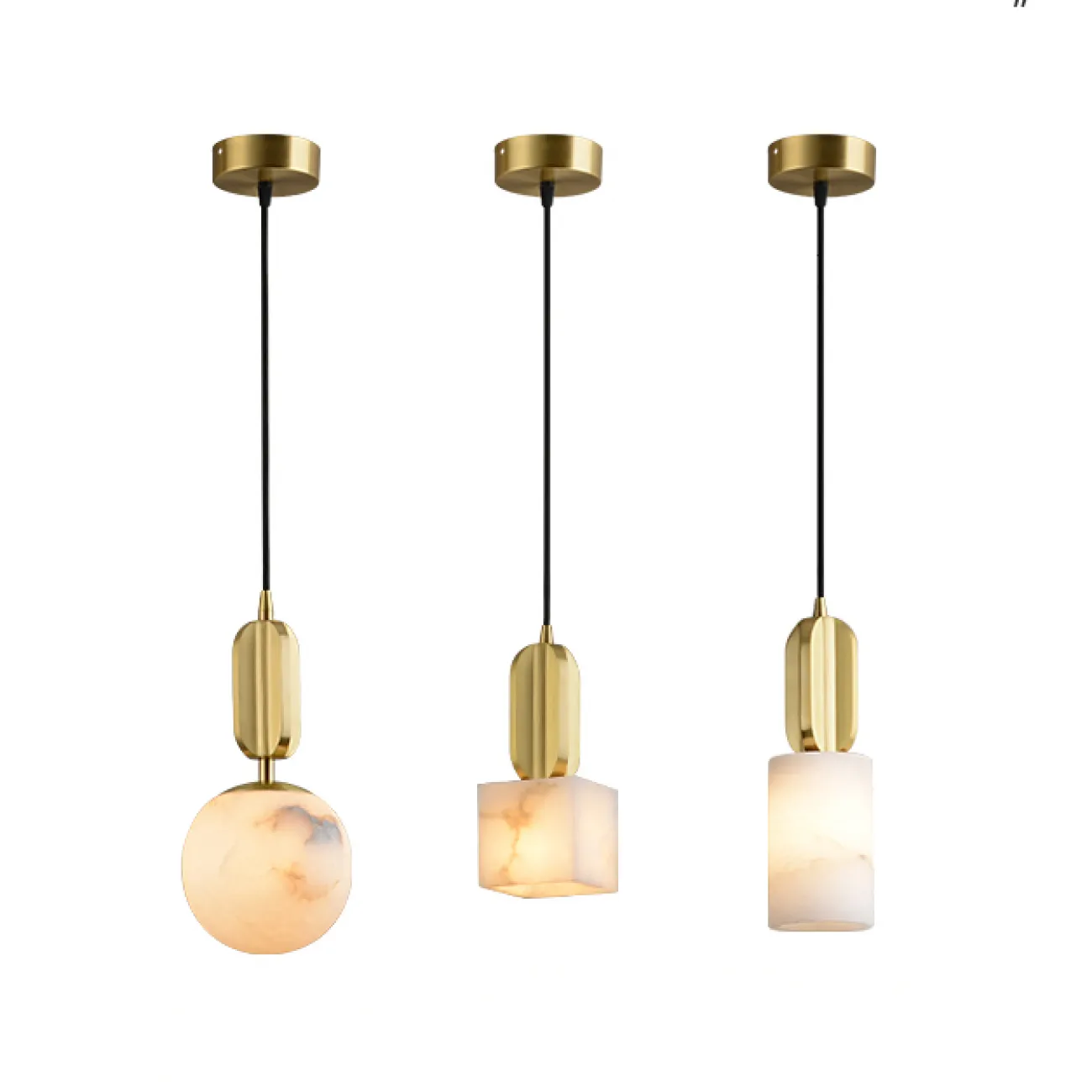 Подвесной светильник VIAL C H12 Brass от ImperiumLoft