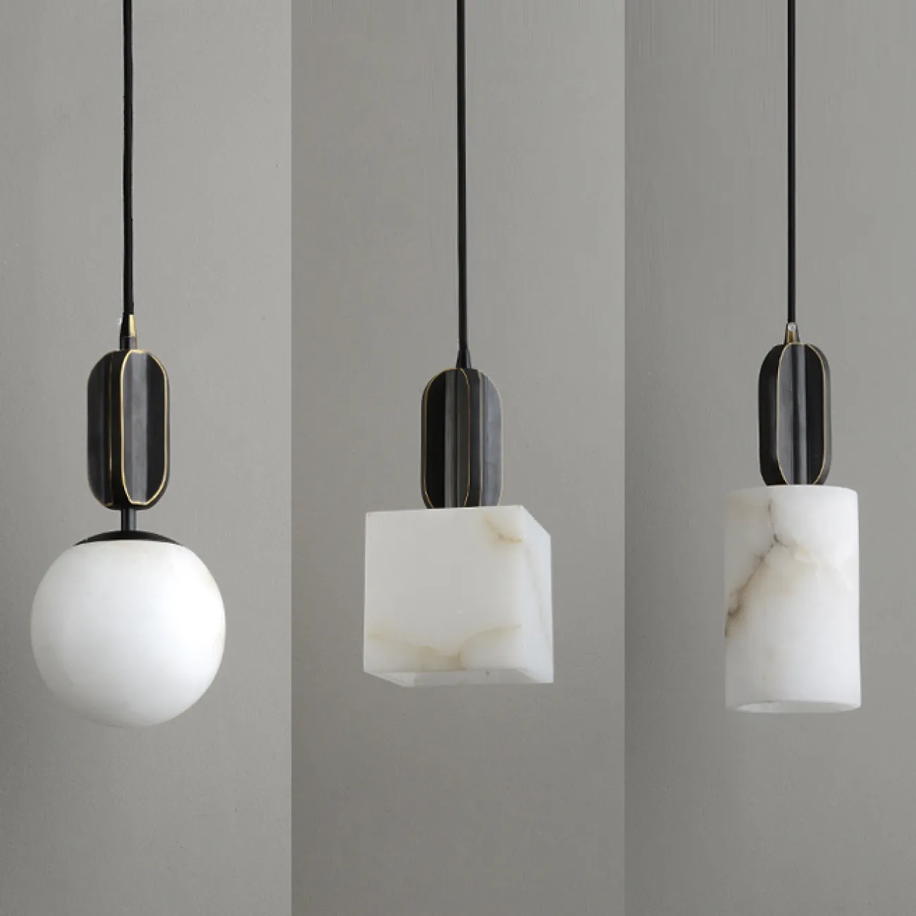 Подвесной светильник VIAL C H12 Brass от ImperiumLoft