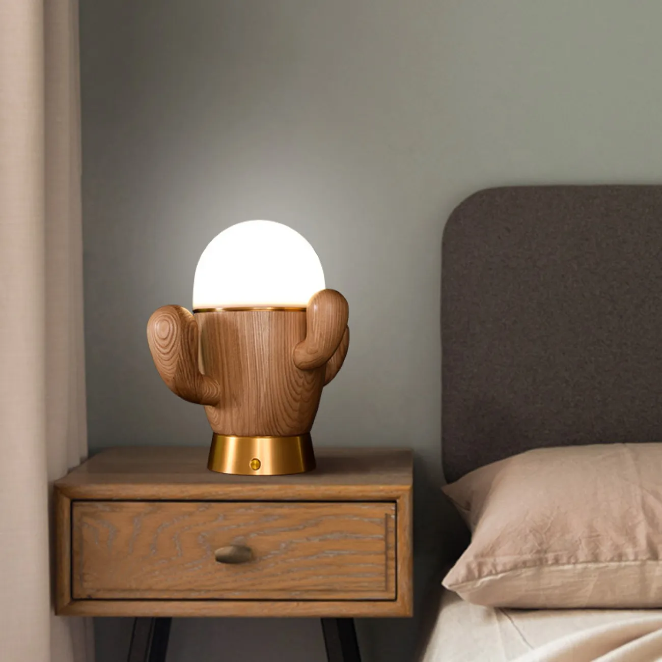 Настольная лампа TEXAS D25 Light brown от ImperiumLoft