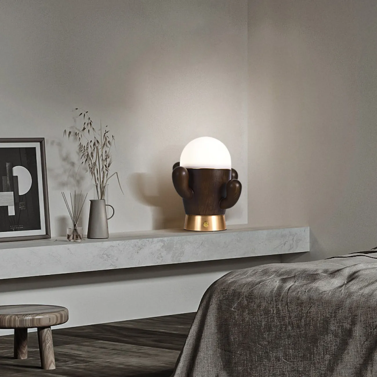 Настольная лампа TEXAS D25 Light brown от ImperiumLoft