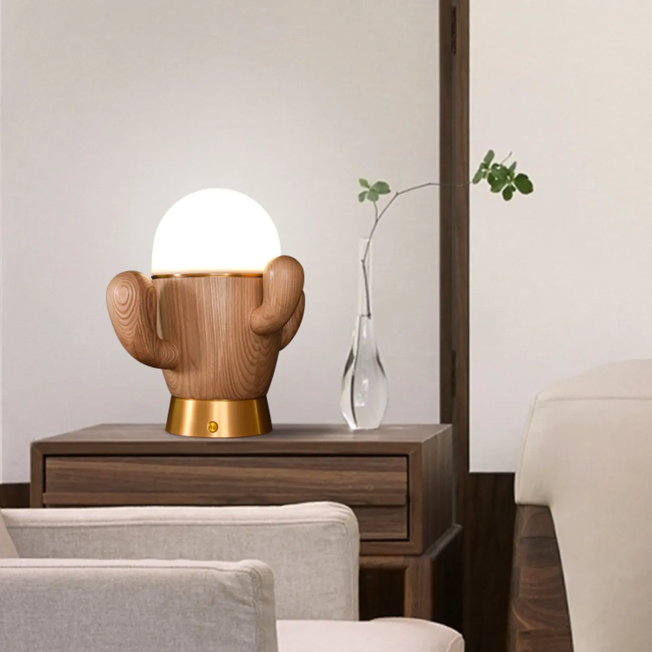 Настольная лампа TEXAS D25 Light brown от ImperiumLoft