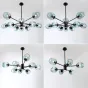 Люстра на штанге MARINE D104 10 lamps Black/Blue от ImperiumLoft
