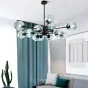 Люстра на штанге MARINE D104 10 lamps Gold/Transparent от ImperiumLoft