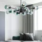 Люстра на штанге MARINE D104 10 lamps Gold/Transparent от ImperiumLoft