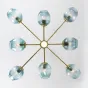 Люстра на штанге MARINE D104 10 lamps Gold/Transparent от ImperiumLoft