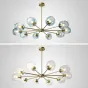 Люстра на штанге MARINE D104 10 lamps Gold/Transparent от ImperiumLoft