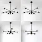 Люстра на штанге MARINE D104 10 lamps Gold/Transparent от ImperiumLoft
