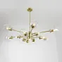 Люстра на штанге MARINE D104 10 lamps Gold/Transparent от ImperiumLoft
