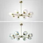Люстра на штанге MARINE D104 10 lamps Gold/Transparent от ImperiumLoft