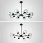 Люстра на штанге MARINE D104 10 lamps Gold/Transparent от ImperiumLoft