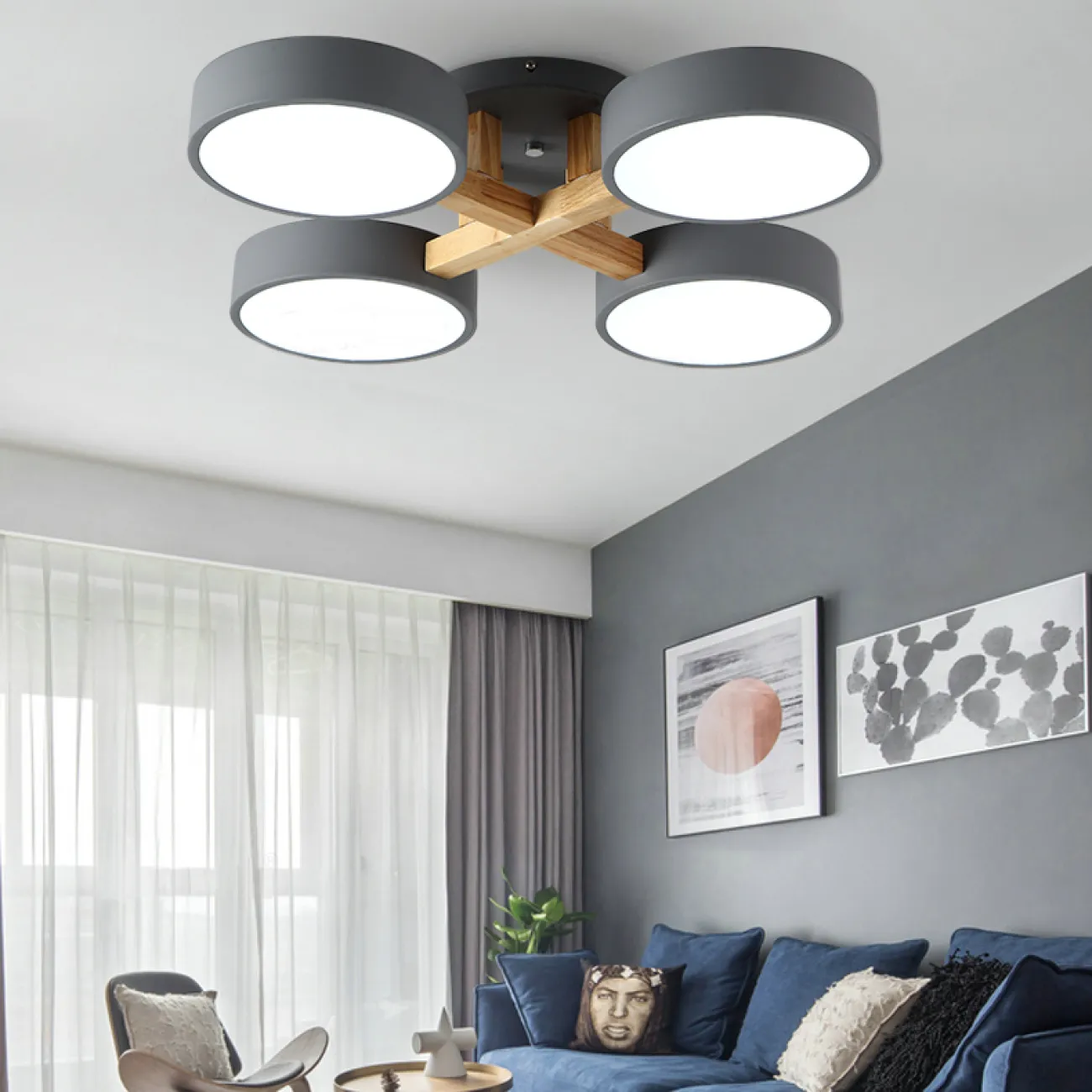 Потолочная люстра JOIST 5 Green от ImperiumLoft