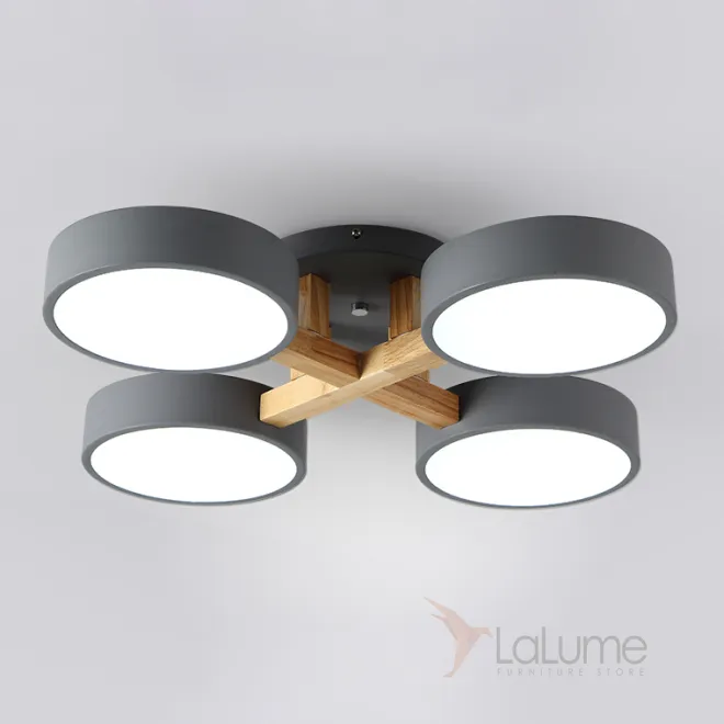 Потолочная люстра JOIST 4 Gray от ImperiumLoft