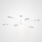 Люстра на штанге INGEL D110 6 lamps White от ImperiumLoft