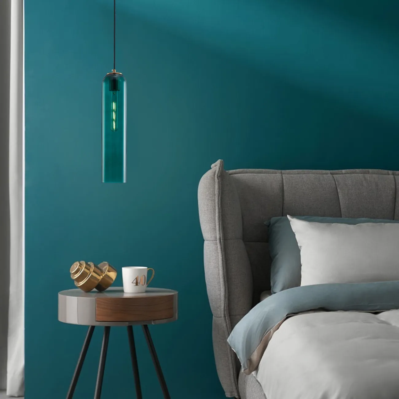 Подвесной светильник DELFY Blue Brass от ImperiumLoft