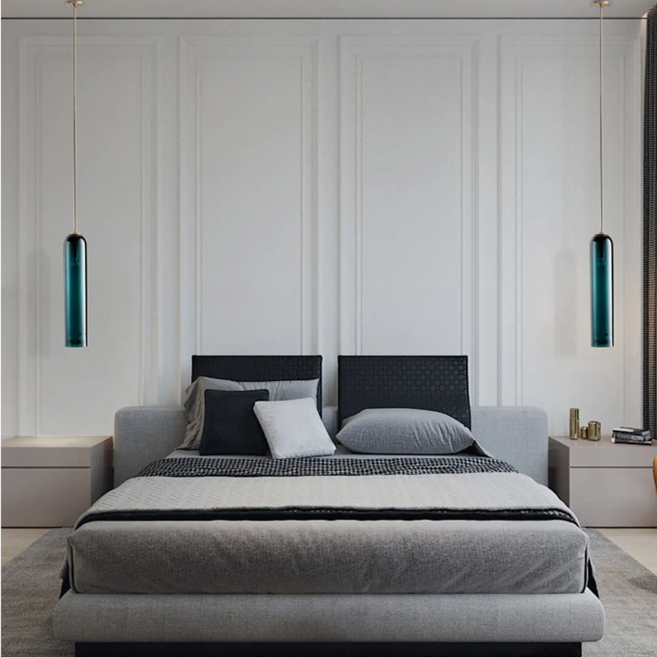 Подвесной светильник DELFY Grey Brass от ImperiumLoft
