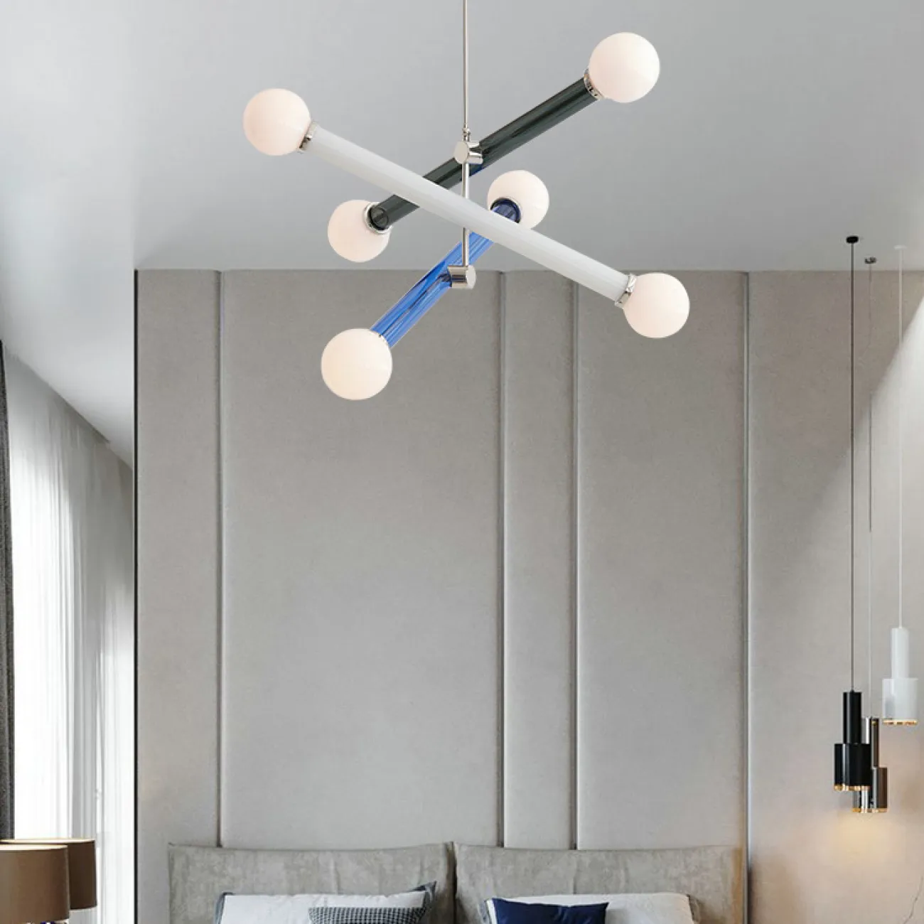 Подвесной светильник PAXTON black orange pink от ImperiumLoft