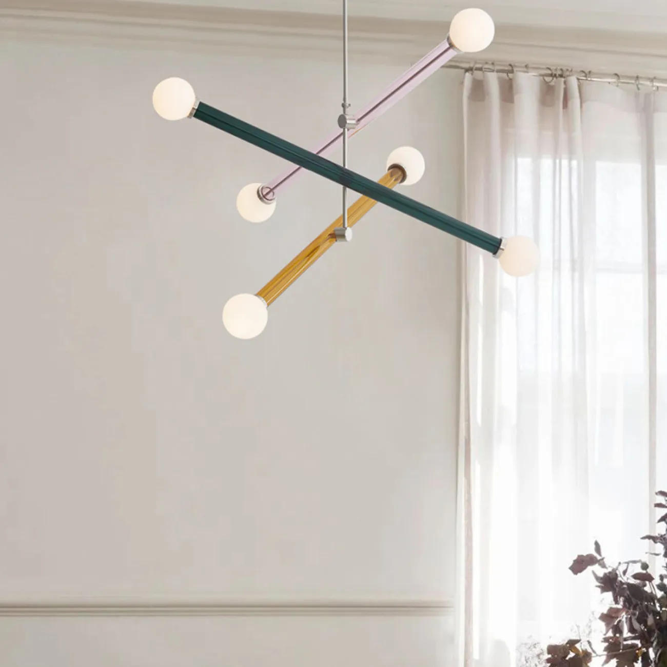 Подвесной светильник PAXTON black orange pink от ImperiumLoft