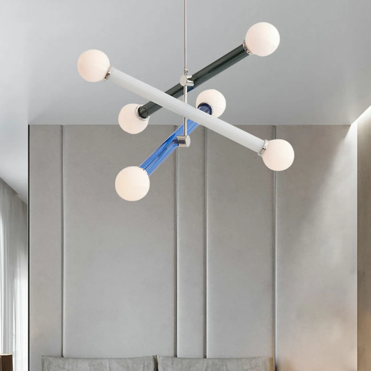 Подвесной светильник PAXTON black orange pink от ImperiumLoft