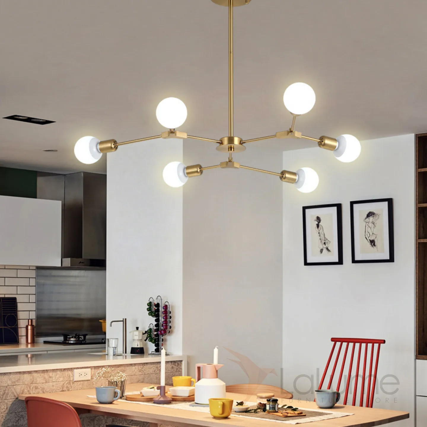 Потолочные светильники для кухни фото в интерьере