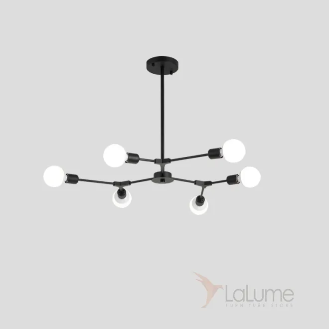 Люстра на штанге LATE D86 Black от ImperiumLoft