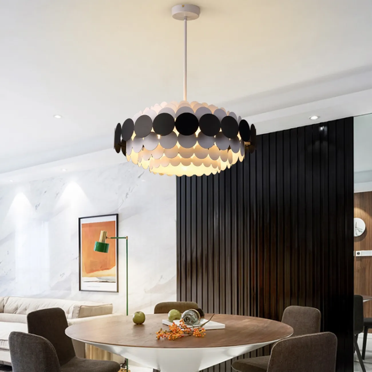 Люстра на штанге ASOLA D80 Black by ImperiumLoft от ImperiumLoft