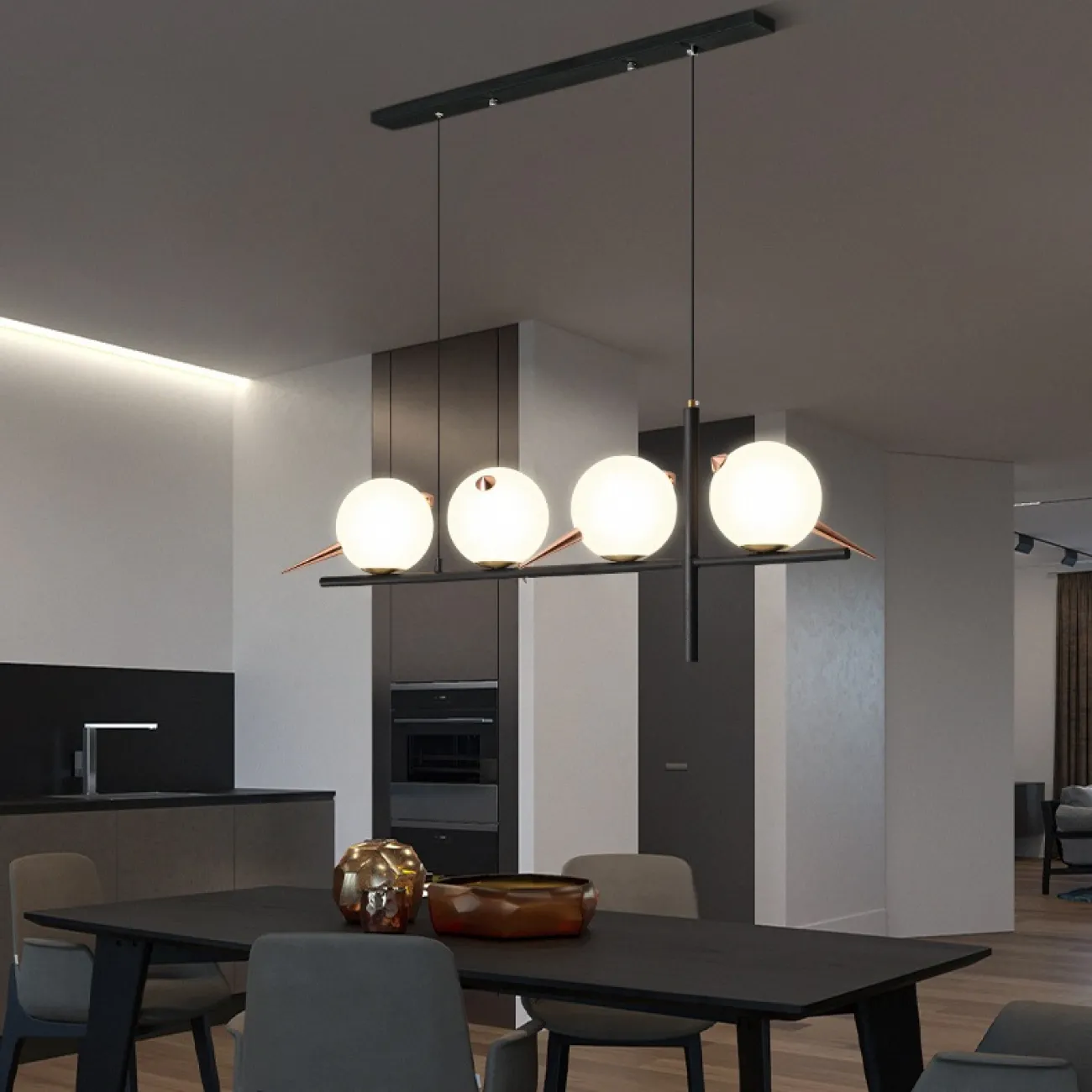 Дизайнерский реечный светильник SIGRIN от ImperiumLoft