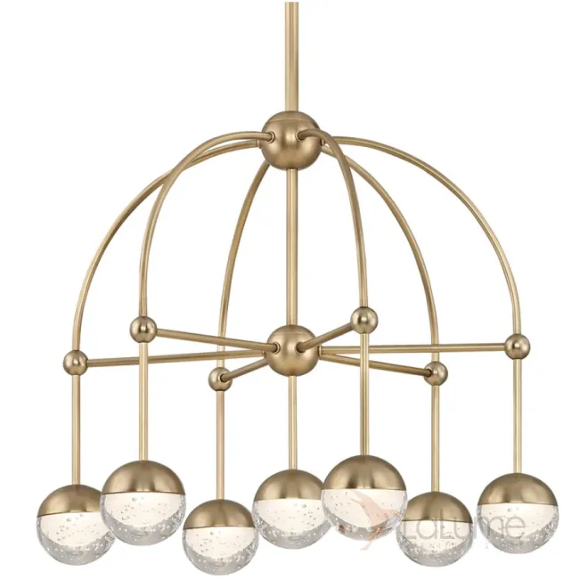 Люстра Hudson Valley 1227-AGB Boca Led Chandelier In Aged Brass