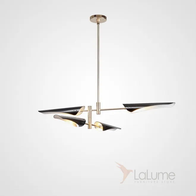 Подвесная люстра BEAM 4 Черный от ImperiumLoft