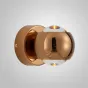 Серия настенных светодиодных светильников с двумя хрустальными оптическими линзами в глянцевом плафоне шарообразной формы JOSS B WALL Rose Gold