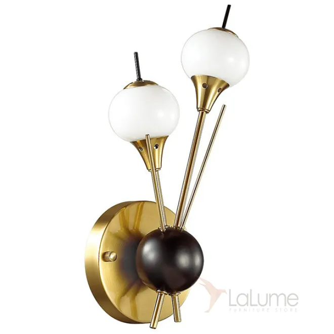 Бра White Glass Globes Sputnik Wall Lamp in 70 от LaLume