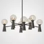Потолочная люстра ABELINA L16 Black Amber от ImperiumLoft