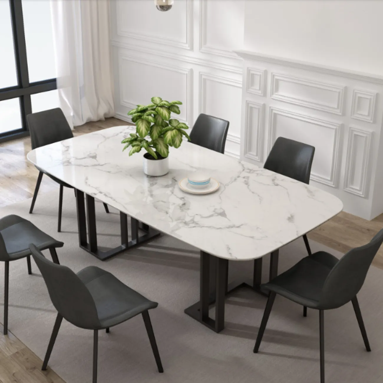 Дизайнерский обеденный стол LaLume-AZ00376 Дизайнерский обеденный стол LaLume-AZ00376