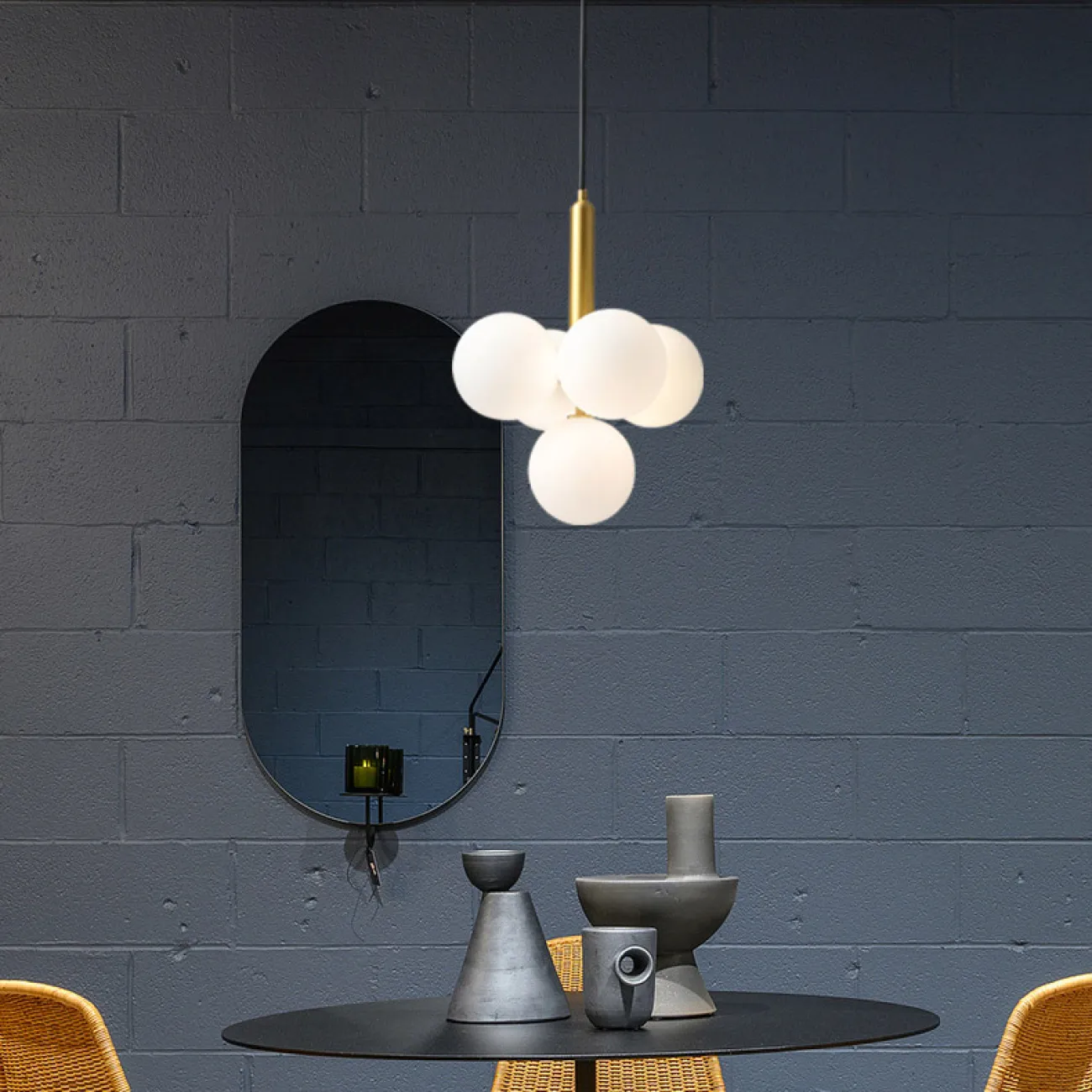 Потолочная люстра WALTON MORE D38 Grey от ImperiumLoft Потолочная люстра WALTON MORE D38 Grey от ImperiumLoft