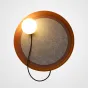 Серия настенных светильников с белыми магнитными шарообразными плафонами с дисковидным рассеивателем MARGOTT WALL D35 Orange