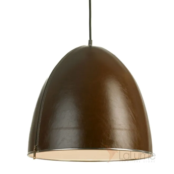 Подвесной светильник Leather Cone Brown Pendant от LaLume