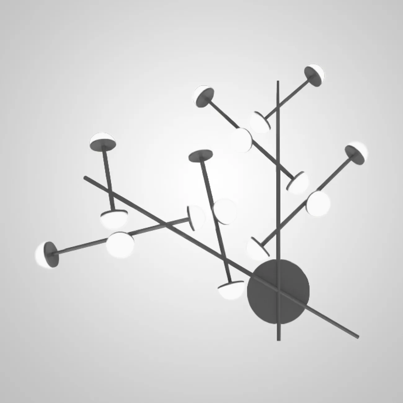 Настенный светильник HILVI WALL L48 Black от ImperiumLoft