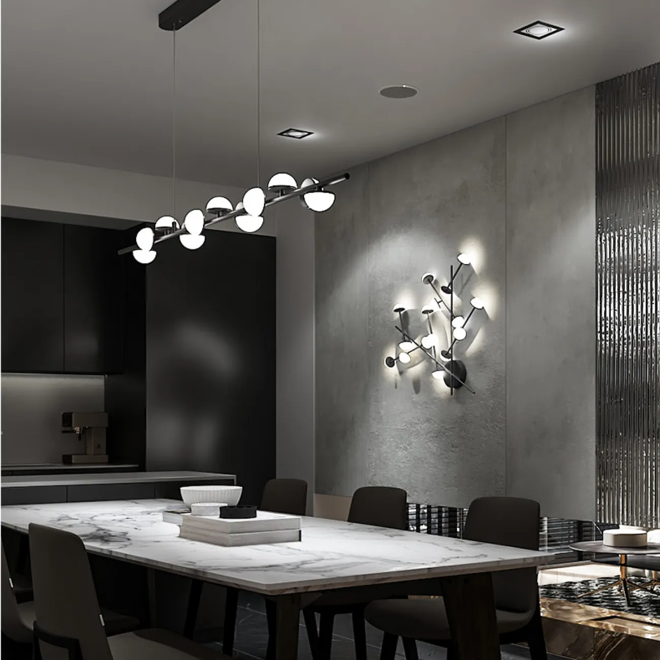 Настенный светильник HILVI WALL L48 White от ImperiumLoft