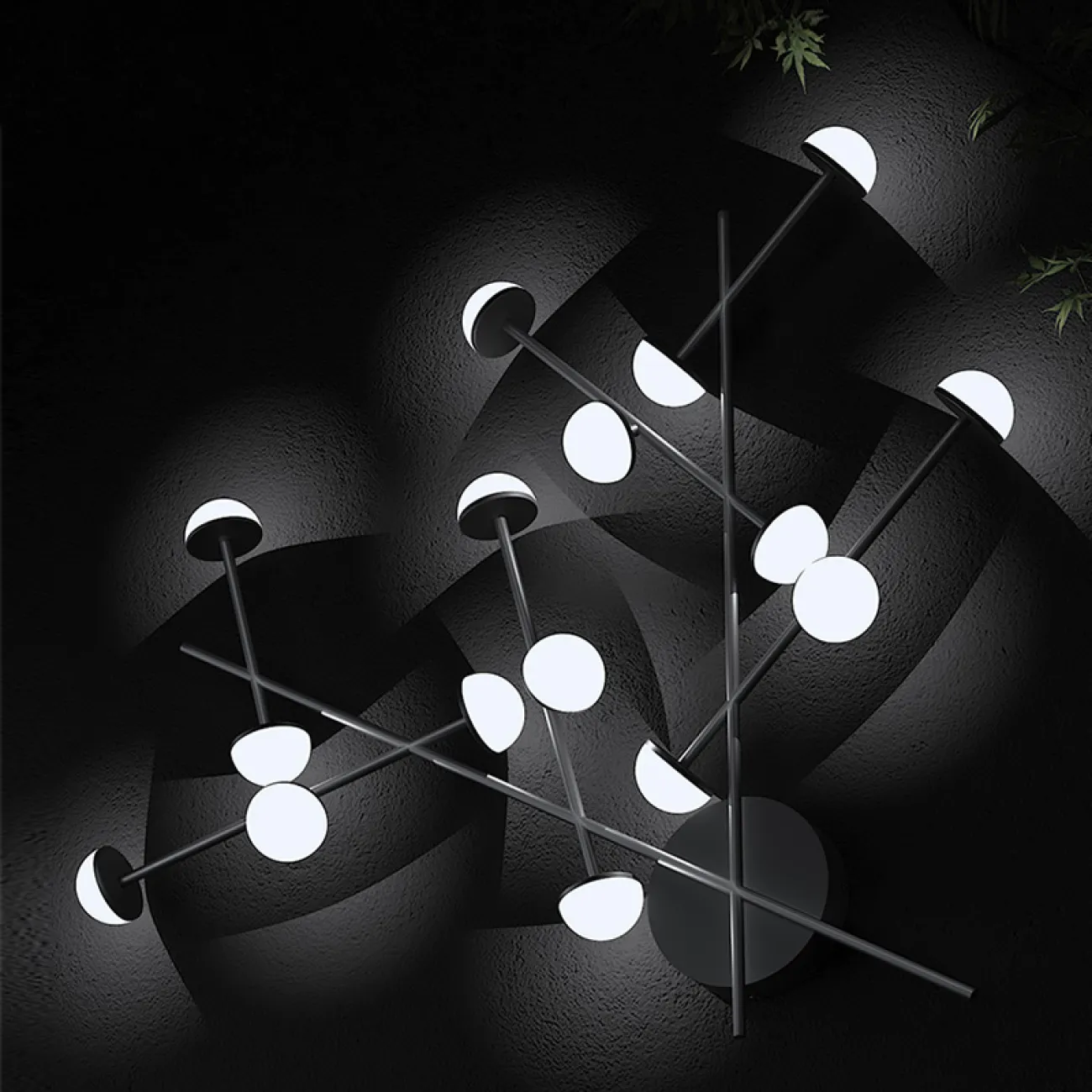 Настенный светильник HILVI WALL L48 Black от ImperiumLoft