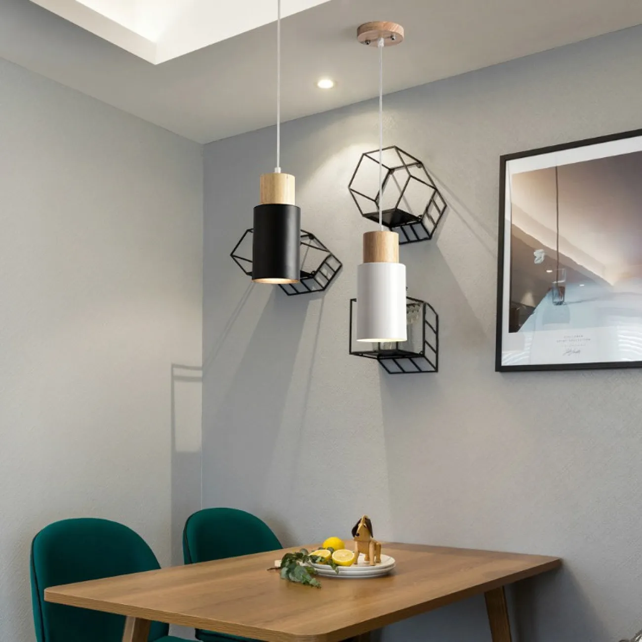 Подвесной светильник PIPE WOOD SHORT от ImperiumLoft