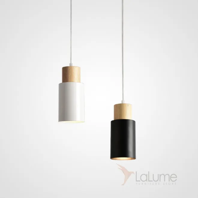 Подвесной светильник PIPE WOOD SHORT от ImperiumLoft