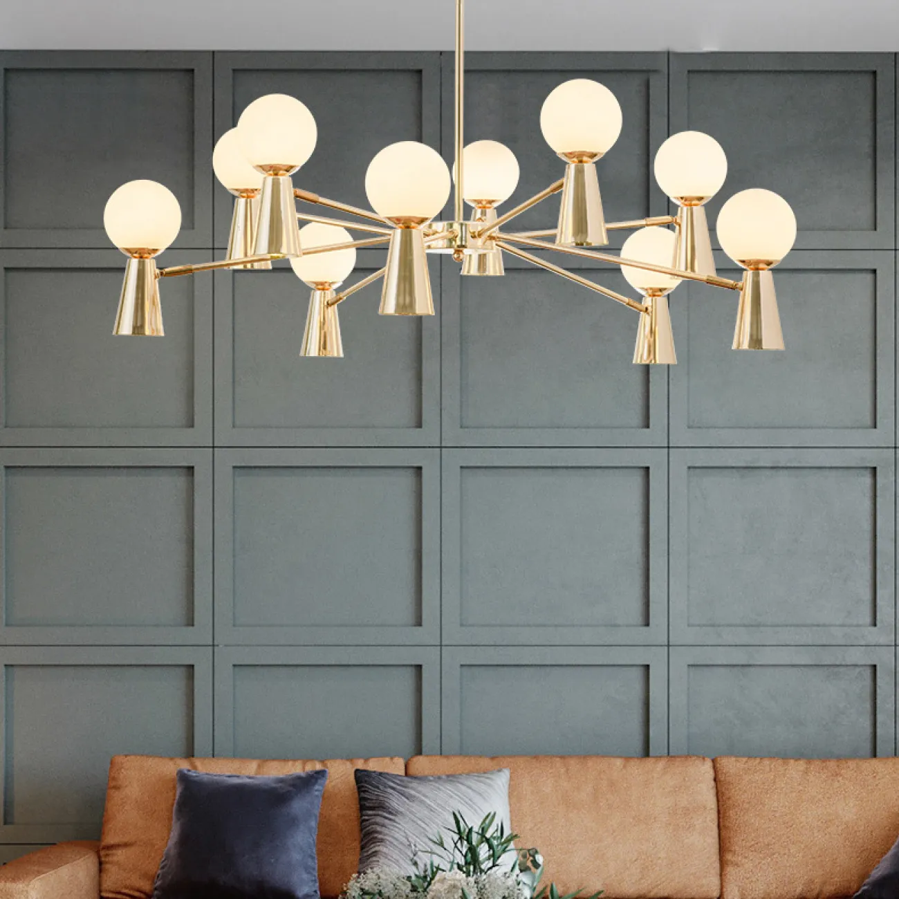 Потолочная люстра ABELINA L20 Black White  от ImperiumLoft