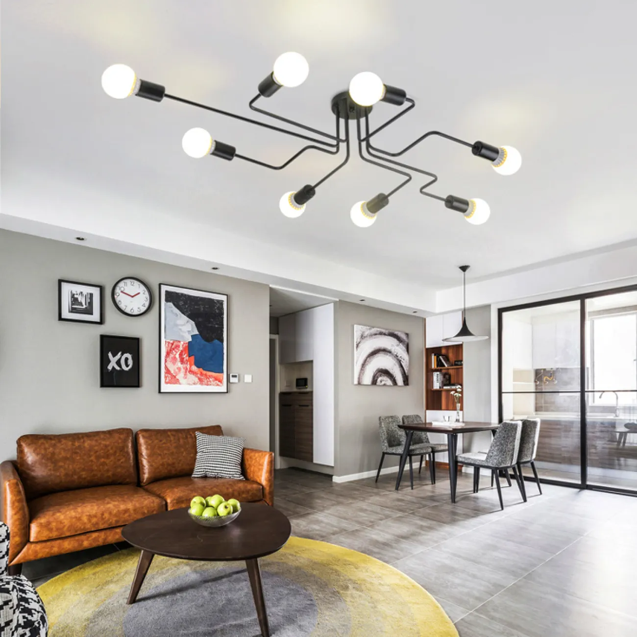 Потолочная люстра SCHEME BLACK от ImperiumLoft Потолочная люстра SCHEME BLACK от ImperiumLoft