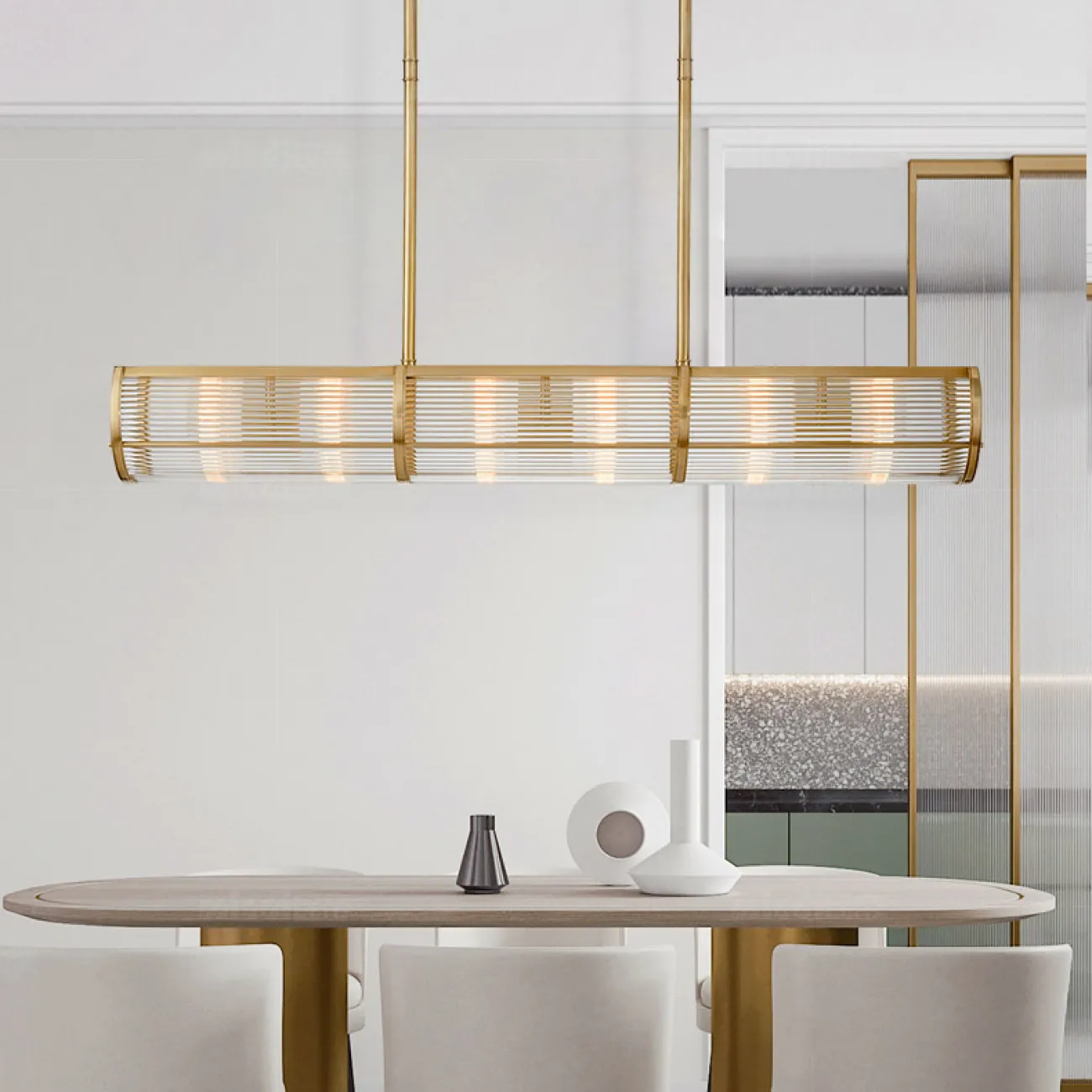Подвесной светильник BRIEF L150 Brass от ImperiumLoft