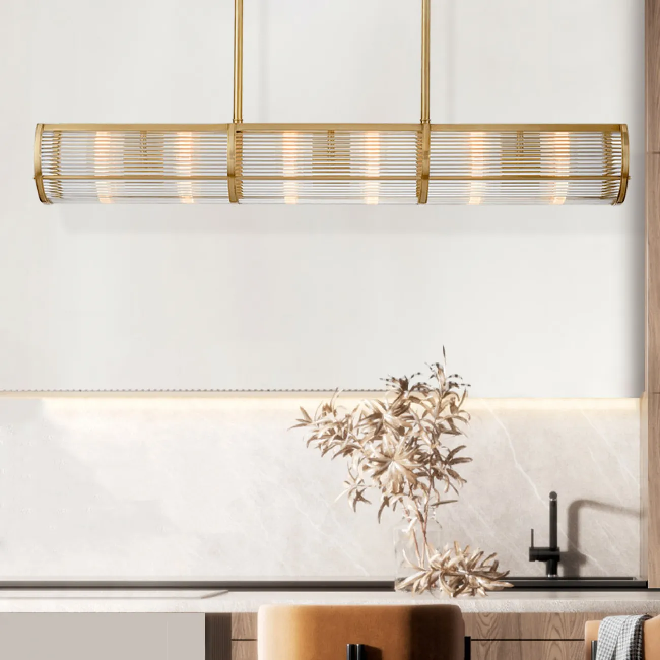 Подвесной светильник BRIEF L150 Brass от ImperiumLoft